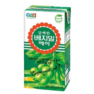 베지밀 담백한 베지밀 에이 190ml 24개, 담백한 베지밀 에이 +