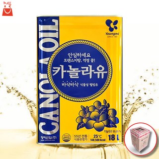 영미 카놀라유 18L 영미산업 채종유 대용량 식자재, 1개