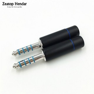로듐 도금 HIFI 4.4mm 5 극 수 밸런스드 오디오 플매트 카펫 러그 DIY 헤드폰 와이어 커넥터용 1 개, 1개