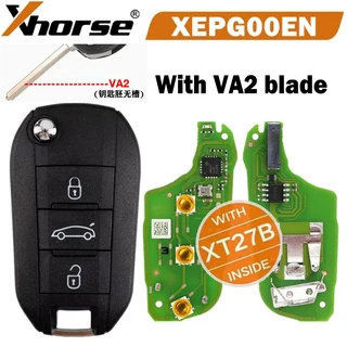 1/2/5pcs Xhorse XEPG00EN XT27B 슈퍼 칩 특수 PCB 보드 푸조/시트로엥 HU83 VA2 블레이드 키용 3 버튼 쉘, 01 6 버튼, 02 va2 set