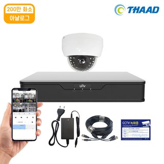 싸드 200만화소 자가설치 CCTV 감시 카메라 녹화기 패키지 세트, 실내카메라 1대 세트+HDD X, 1개