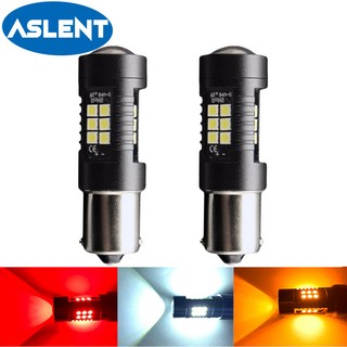 ASLENT 2x 신호 램프 P21w Led Ba15s 1156 Py21w Bau15s 전구 3030SMD 백색 1157 Bay15d P21/5w 회전 브레이크 백업 빛 12V, 빨간, 1156 BA15S P21W