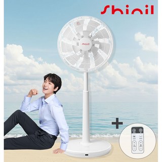 25년 최신형 신일 스탠드형 선풍기 18엽 써큘레이터 가정용 사무실용 키높이 올 화이트&그레이