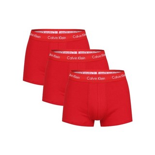 CK 3종세트 언더웨어 남성 사각 드로즈 팬티 B타입 레드/레드/레드