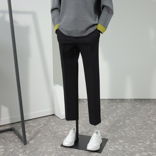 리버클래시 LJW23282 SLIM-FIT PANTS 스판 져지 밴딩 팬츠 블랙