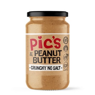 픽스 땅콩버터 크런치 땅콩 100% 무설탕 무가당 무첨가, 1개, 380g