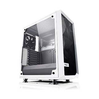 프랙탈 디자인 메시파이 C 화이트 강화 유리 미드 타워 PC 케이스