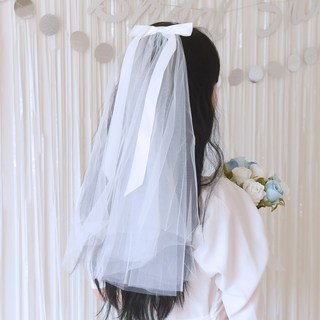 메리파티 셀프웨딩 베일 풍성한 면사포 화이트 상품 이미지