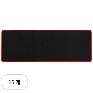 칼론 장 마우스패드 OKP-L9000, 블랙 + 레드, 15개