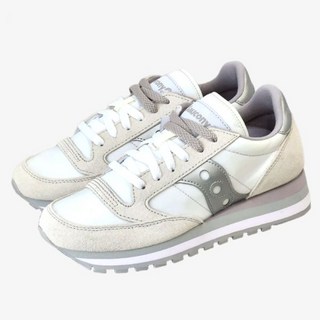 국내매장판 써코니 SAUCONY 러닝화 여성용 재즈 트리플 화이트실버