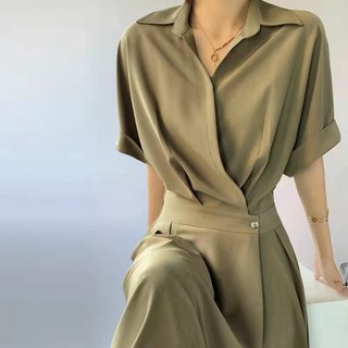 데일리바이블 트렌치 원피스 날씬해보이는 롱 셔츠 원피스