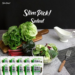 4차 세척으로 바로먹는 프레쉬 샐러드, 100g, 10개