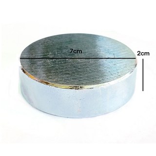 원단 눌림쇠 쇠판 원형문진 원단고정 쇠문진 누름쇠 3사이즈, 중(7cm), 1개
