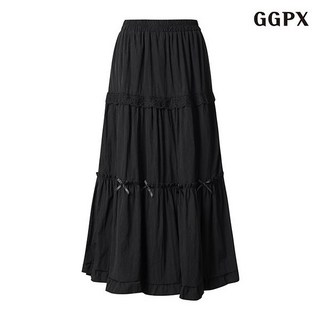GGPX 레이스 플레어 롱 스커트 GPAWH002D