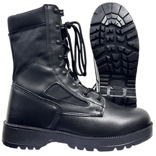 남성 신발 새로운 브랜드 가죽 남자 전술 전투 부츠 야외 하이킹 사막 통기성 발목, 41, BLACK-LEATHER