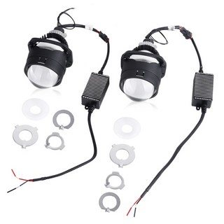 3.0 인치 bi led 프로젝터 렌즈 헤일로 조명 h4 h7 9005 9006 자동차 헤드 라이트 천사 눈 하이 로우 빔 led 자동 램프 키트 슈퍼, 슈라우드 없이, 1개