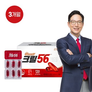 [펄세스] 함익병 크릴56 크릴오일 3개월 1 000mg x 90캡슐, 1개, 90정