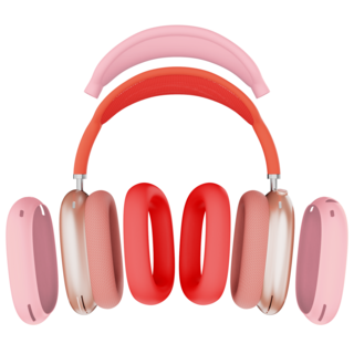 가꼬싶다 에어팟 맥스 올인원 케이스 세트, 23번핑크/레드/핑크