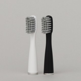 식스비 에어슬림 음파전동칫솔 전용 칫솔모, 에어슬림_화이트칫솔모, 2개