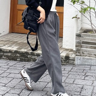 MARIQUE 여성 코듀로이 골덴 와이드 팬츠