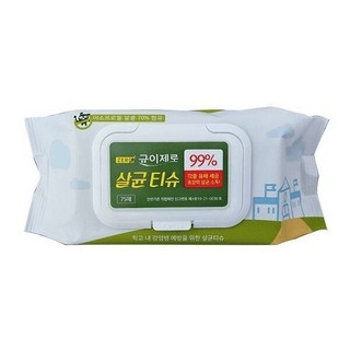이소프로필 알콜 함유 균이제로 살균티슈 75매X24팩, 24개