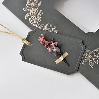 올유민 플라워 축하 기프트 카드 메모카드 감사카드