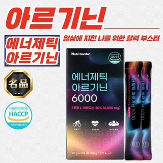 뉴트리가든 에너제틱 아르기닌 6000 20g x 15포, 1개, 1정