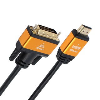 넥시 HDMI DVI 케이블 HDMI 2.0 TO DVI-D 모니터 케이블, 1개입