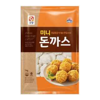 [퀴클리몰] 사조오양 미니 돈까스, 6, 1kg
