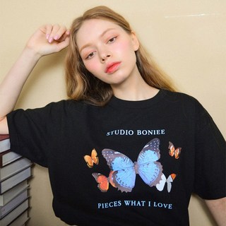 [스튜디오 보늬] 레트로 나비 춤(butterfly dance) 그래픽 티셔츠