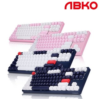 앱코 HACKER K611 V1 리니어 텐키리스 카일광축 축교환 게이밍 기계식키보드, 핑크