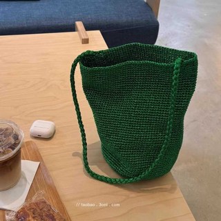 수제 와이어 실버 네트백 버킷백 숄더백 뜨개질백