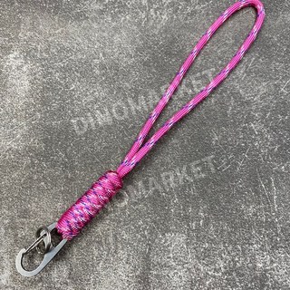 1+1 스트랩 파라코드 목걸이 에깅 낚시용품 걸이, A.핑크 위장 24CM