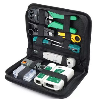 랜툴세트 랜압착기 랜테스터기 RJ45 커넥터 인터넷랜선 네트워크 랜공구, 20cm, 1세트