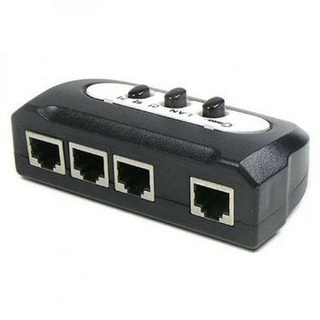 UTP STP 랜선 3대 3:1 출력 버튼 스위치 선택기 변환기 잭 분배 음향 HDMI, 1개