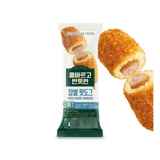 [신세계푸드(SHINSEGAE FOOD)] 신세계푸드 올반 핫도그 30봉(찹쌀핫도그 15봉+치즈찹쌀핫도그 10봉 + 감자 모짜 핫도그 5봉), 1g, 30개