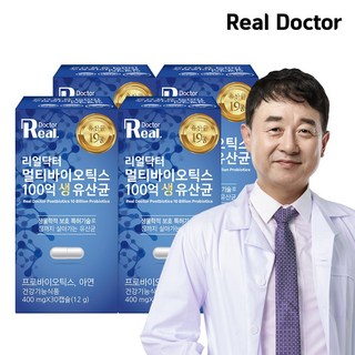 리얼닥터 멀티 프로바이오틱스 100억 생 유산균 세계특허14종유산균 남재현원장 장건강 신바이오틱스 프로바이오틱스 비피더스균4종함유 면역력, 30정, 4개