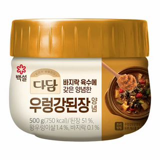 cj제일제당(주) 다담 우렁강된장양념, 500g, 2개