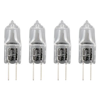 실바니아 핀할로겐 핀램프 JC 12V 20W G4 64425 주방후드전구, 4개, 전구색