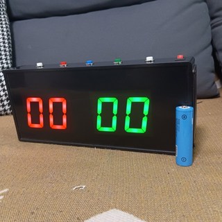 디지털 점수판 전자 무선 표시 무선충전핸드/리모컨조작 머 10x20cm 스코어판, 2 2호 11 26cm 빼기 버튼 보조배터리, 1개