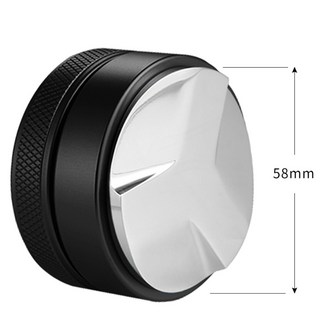 JINGHENG 스테인레스 탬퍼 탬핑 레벨링 디스트리뷰터 49 51 53 54 58mm, 58mm회오리블랙, 1개