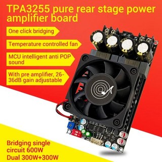 오디오앰프 ZK3002 디지털 앰프 보드 고출력 TPA3255 스테레오 300 WX2 브리지 모노 600W 오디오, 한개옵션0