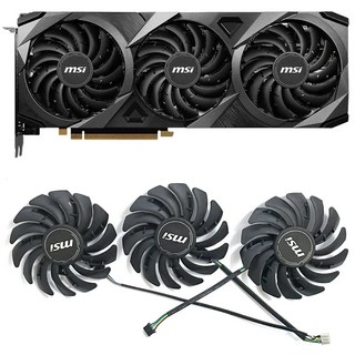 MSI 지포스 RTX3060Ti 3070 3080 3090 벤투스 3X 게임용 그래픽 팬 PLD09210S12HH 4 핀 RTX3090 85mm, 02 1PCS