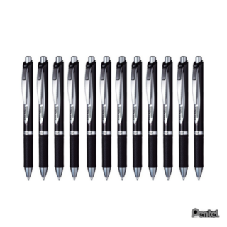 [펜텔] 에너겔 퍼머넌트 볼펜 0.7mm 1다스(12개입), 검정(A)