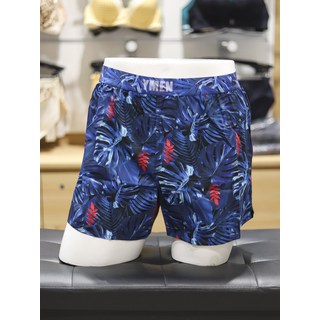 [AK플라자] [바디시크릿] 예스] Y-MAN 블루 트로피컬 남자 면100% 트렁크 사각팬티 YSMTA551