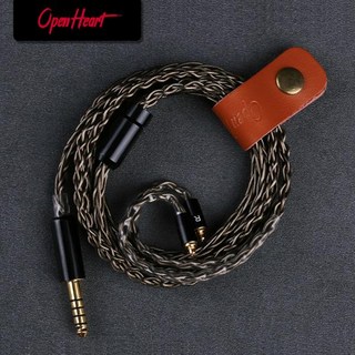 N5005 DAC HIFI 케이블 OPENHEART 8 코어 Sennheiser, Grey 3.5mm