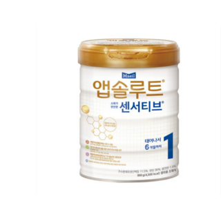 앱솔루트 센서티브 분유 1단계, 900g, 3개