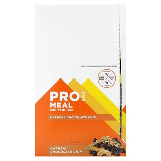 ProBar 밀-온-더-고 오트밀 초콜릿 칩 바 12개, 개당 85g (3oz) 오트밀프로틴 ProBar 밀-온-더-고 오트밀 초콜릿 칩 바 12개, 개당 85g (3oz) 오트밀프로틴