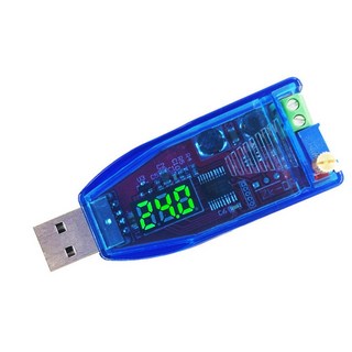 LED DC-DC 5V 1-24V 가변 전위차계 USB 스텝 업/다운 벅 부스트 컨버터 전원 레귤레이터 모듈, 1개