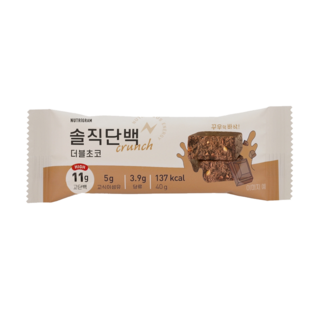 솔직단백 더블초코 단백질바, 40g, 20개